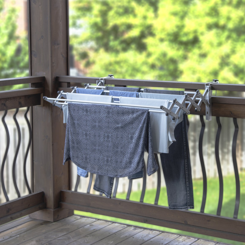Greenway Indoor/Outdoor Expandable Wall Mounted Drying Rack & Reviews